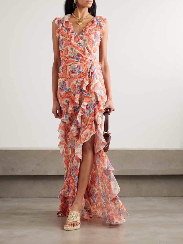 "Summer wedding guest dress, size S, at least 30% off"